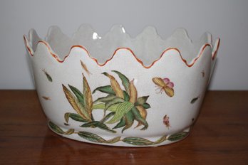 Vintage Chinese Rose Medallion Porcelain Flower Pot