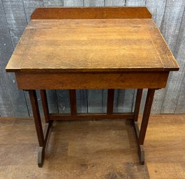 Flip Top  Oak Desk