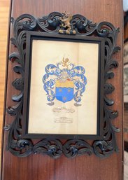 Coat Of Arms In Ornate Frame