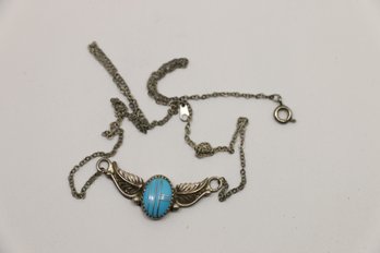 Sterling Silver Turquoise Joe & Matilda Rosetta Necklace And Pendant