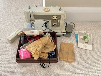 Sewing Machine And Misc Sewing Items