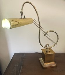 Vintage Treble Clef Brass Piano/ Table Lamp