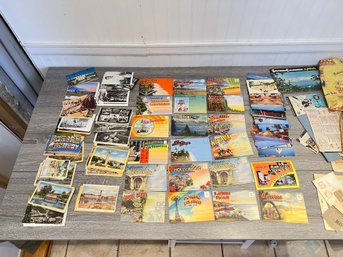 Huge Lot Of Souvenir Picture Books Of California And Tons Of Postcards