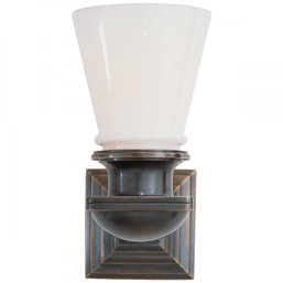 A Visual Comfort - Chapman & Myers -  Bronze Finish - New York Subway Wall Sconce