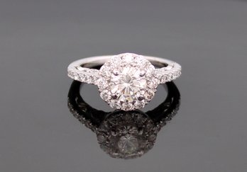 2.3 Carat TW Halo Diamond Engagement Ring