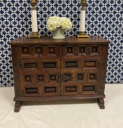 Antique 19th Century Spanish Baroque Catalan Bar Cabinet/sideboard Cabinet