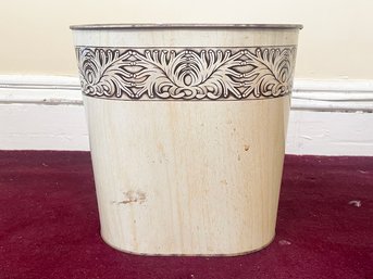 A Vintage Metal Wastebasket