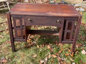 A MISSION OAK DESK