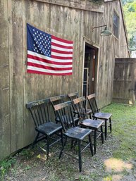 Set Six Country Chairs