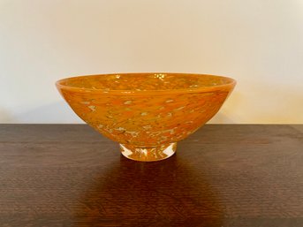 Studio Made Art Glass Bowl Numbered & Dated 2001