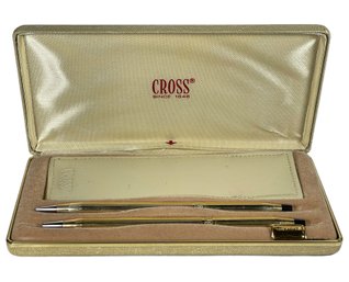 Cross Pen And Pencil Set In Box, Never Used 10K Gold Filled