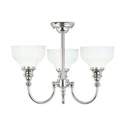 An Elstead Chandelier - 3 Light Semi Flush Mount - Bath 2