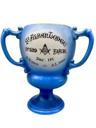 1910 , St.Alban Masonic Lodge  3 Handled Loving Cup . 7 1/4' Tall