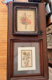 Two Framed Floral Prints