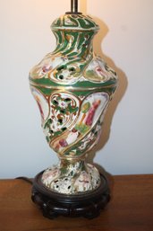 Vintage Hand Painted Capodimonte Table Lamp