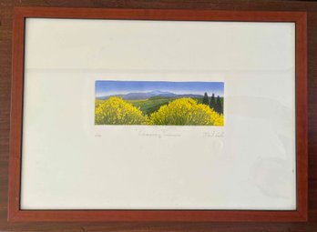 Signed And Stamped Print By Caselli 'Campagna Toscana'