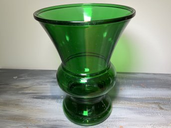 Large Emerald Green Vase