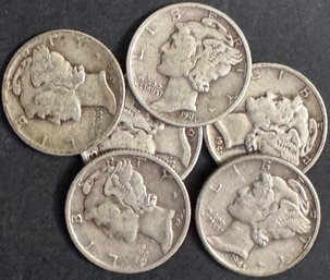 6 Miscellaneous Mercury Dimes