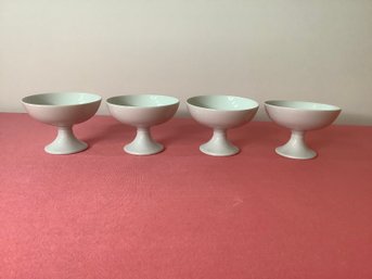 WHITE PORCELAIN SORBET/DESSERT BOWLS