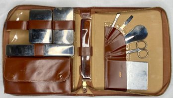 Hickok West German Leather Men's Toiletry Kit