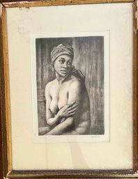 Signed And Numbered Print, 'Woman In Headwrap'