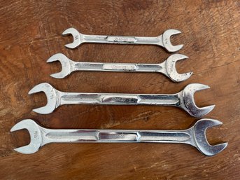 Snap On Open End Wrenches Lot Of 4