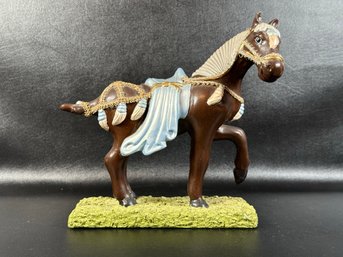 *A Decorative Vintage Horse Figurine In Ceramic