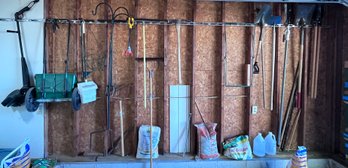 Garage Wall Of Garden Tools