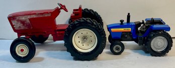 Vintage ERTL Red Tractor And Big Farm Lights And Sounds Tractor