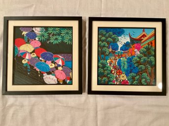 Chinese Farmers & Temple Fair Framed Prints