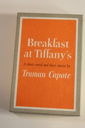 Breakfast At Tiffanys-1958-Truman Capote-stated First Printing*-w/slip Cover