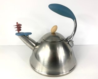 Vintage Michael Graves Tea Kettle With Spinning Whistle