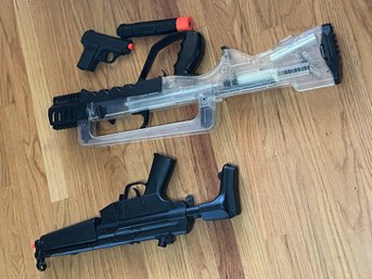 Lot Of Assorted Airsoft Game Rifles & Pistol