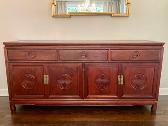 Carved Rosewood Sideboard