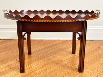 An Inlaid Marquetry Tray Top Coffee Table, Possibly Baker