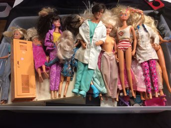 Huge Lot Of Vintage Barbie & Other Dolls With Lots Of Accessories - See Pictures
