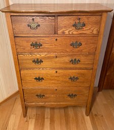 Oak Six Drawer Chest