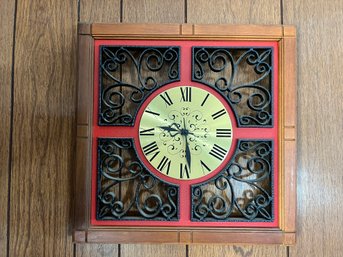 Red & Black Vintage Clock