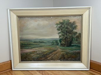 Vintage Alfred M Stocki Beautiful Landscape Oil Painting