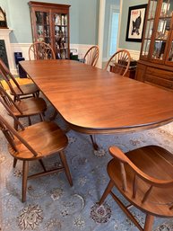 S. Bent & Bros.  Diningroom Table And 8 Chairs