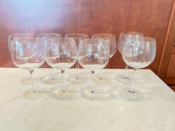 Stemmed Wine Glasses Set Of 9