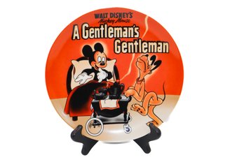 Walt Disney's Mickey Mouse A Gentleman's Gentleman Limited Edition Plate #2855/15000