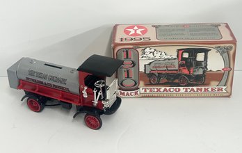 Brand New 1910 Mack Texaco Tanker Die Cast Coin Bank