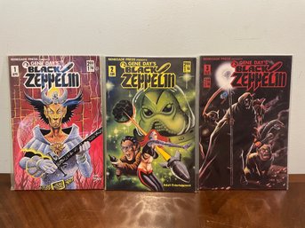 1985 Black Zeppelin By Gene Day Comic Books 1-3. Renegade Press.