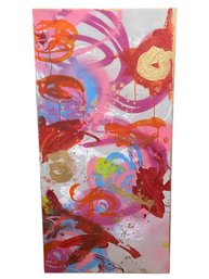 Bright & Colorful 48in X 24in Artwork On Canvas