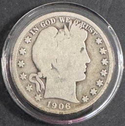 1906-O Barber Silver Half Dollar