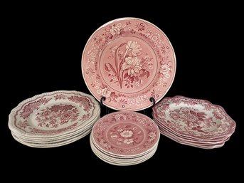 Group Of Spode Archive Collection Pieces With Floral Motif