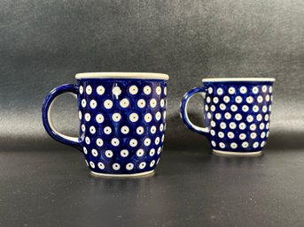 Collectible Polish Pottery: A Pretty Pair Of Mugs
