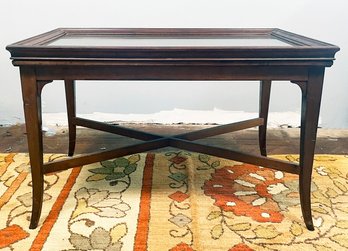 A Vintage Mahogany Tray Top Coffee Table