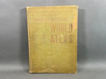 Vintage Hammond's Ambassador World Atlas In Hardcover